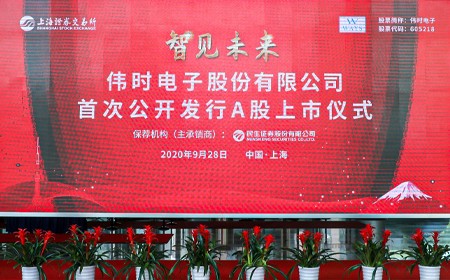 杏彩(中国)电子成功登录上交所主板